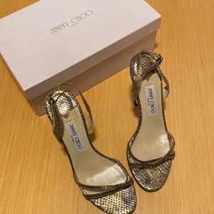 Jimmy Choo Jasmin Sandals, gold